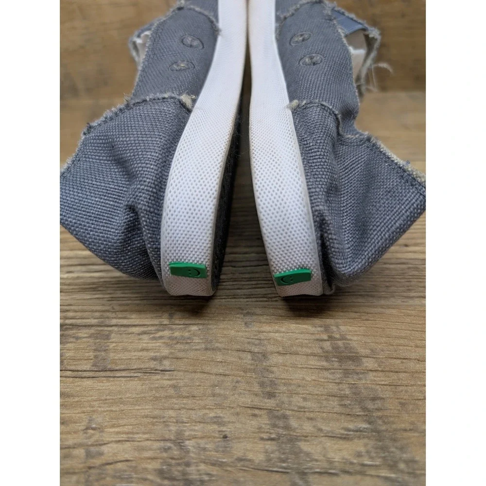 Sanuk Slip On Canvas Shoes‎ Women's Size 10 Gray Casual Skate Surf Style